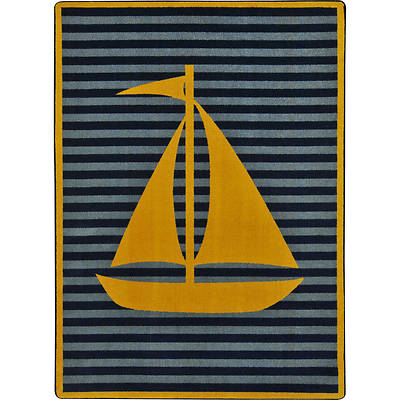 Picture of Following Seas Children's Area Rug Yellow 3'10" x 5'4"