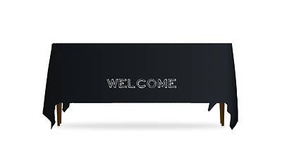 Picture of Chalk Welcome Table Throw
