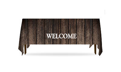 Picture of Rustic Charm Welcome Table Throw
