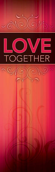 Picture of Love Together 2' x 6' Banner