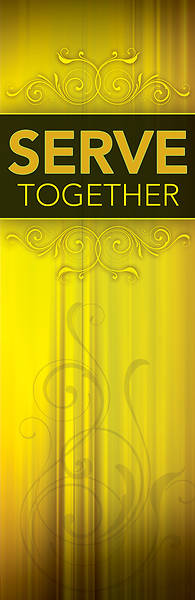 Picture of Serve Together 2' x 6' Banner