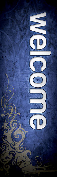 Picture of Adornment Welcome 2' x 6' Banner