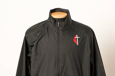Picture of UMC Windbreaker with Cross and Flame Black - X-Large