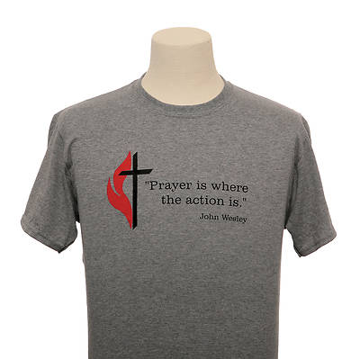 Picture of UMC Wesley Prayer Dri-Power Tee Oxford - X-Large