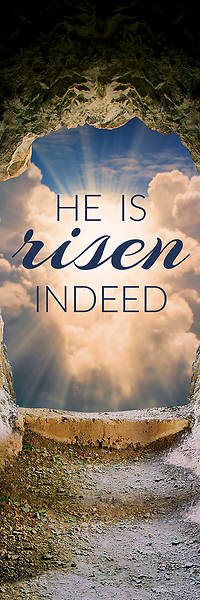 Picture of Risen Open Tomb 2' x 6' Banner
