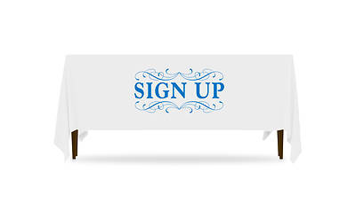 Picture of Filigree Sign Up Table Throw
