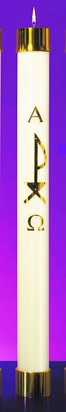 Picture of Lux Mundi Liquid Wax Chi-Rho Paschal Candle Shell