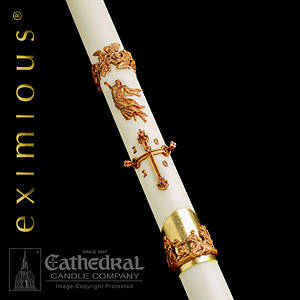 Picture of Cathedral Eximious Mount Olivet Paschal Candle 2" - 44"