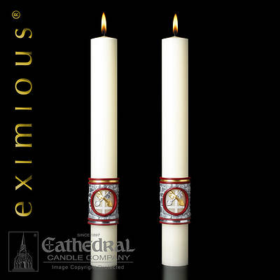 Picture of Cathedral Eximious Upon This Rock Complementing Candle 2-1/2" - 12"