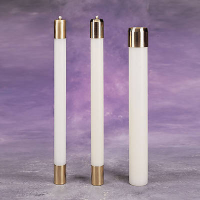 Picture of Lux Mundi Refillable Liquid Wax Candles for Artistic 2019 or Later Candlesticks 3/4" - 12"