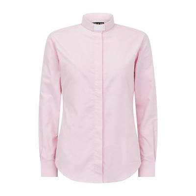 Picture of Fair Trade Women's Poly Cotton Heavenly Pink Long Sleeve Tab Collar Clergy Shirt