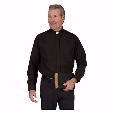 Picture of R. J. Toomey 100% Cotton Tab Collar Long Sleeve Clergy Shirt