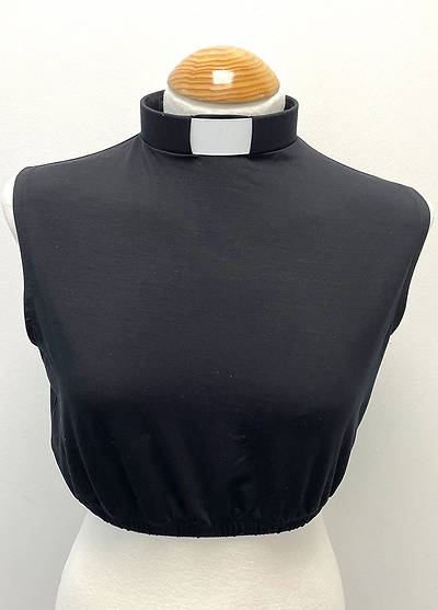 Picture of Fair Trade Jersey Crop Top Black