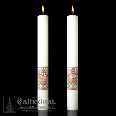 Picture of Investiture Complementing Altar Candles Pair