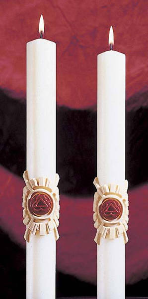 Picture of Holy Trinity Complementary Altar Candles Pair
