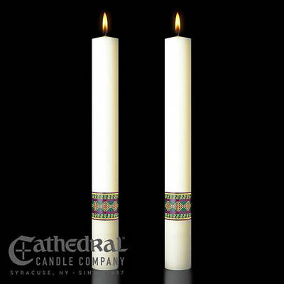 Picture of Prince of Peace Complementing Altar Candles Pair