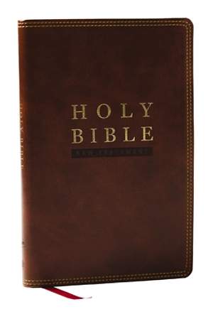 NKJV Super Giant Print New Testament, Brown Leathe
