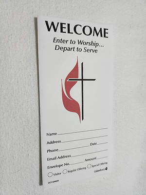 Welcome UMC Offering Envelope - Bulk Pack, Currenc | Cokesbury