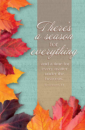 Fall Season Ecclesiastes 3:1 Bulletin Regular - Pa | Cokesbury