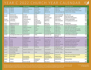 Church Year Calendar 2022, Year C | Cokesbury