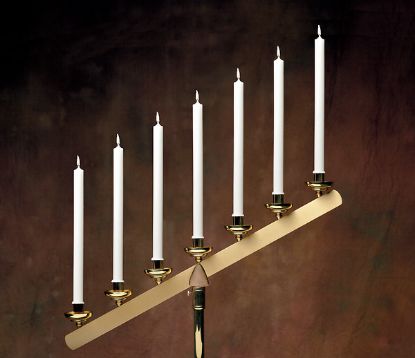 Picture of Emkay 51% Beeswax Table Altar Candle - 12-5/8" x 7/8"