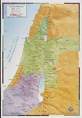 Picture of Abingdon Bible Land Map--The United Monarchy