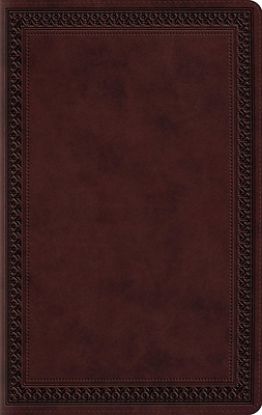 Picture of ESV Large Print Value Thinline Bible (Trutone, Mahogany, Border Design)