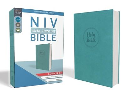 Picture of NIV, Value Thinline Bible, Large Print, Imitation Leather, Blue