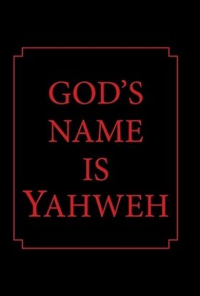Picture of God's Name Is Yahweh