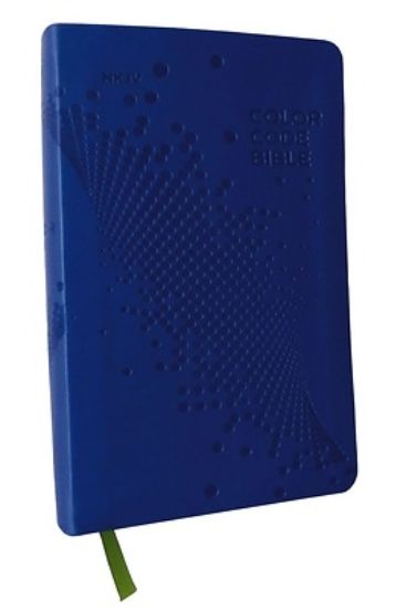 Picture of Nkjv, Color Code Bible for Kids, Blue Leathersoft, Comfort Print