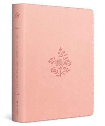 Picture of ESV Single Column Journaling Bible (Trutone, Blush Rose, Wildflower Design)