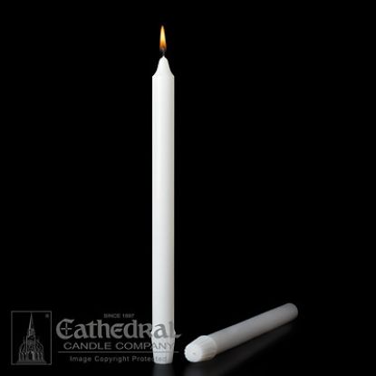 Picture of Stearic Altar Candles Cathedral 16 x 7/8 Pack of 18 Self-fitting