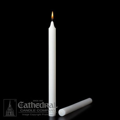 Picture of Stearic Altar Candles Cathedral 8 1/4 x 25/32 Pack of 36 Plain End