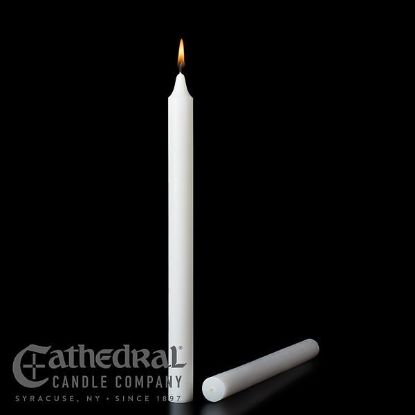 Picture of Stearic Altar Candles Cathedral 32 x 1 1/2 Pack of 12 Plain End