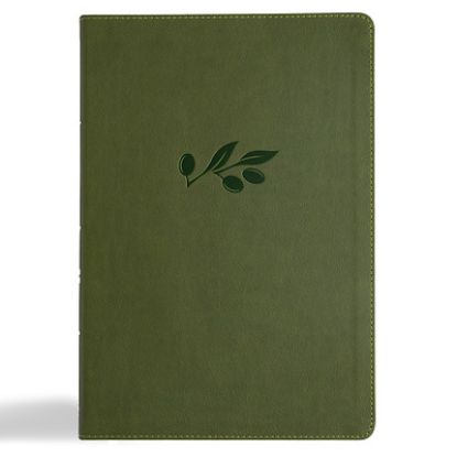 Picture of CSB Super Giant Print Reference Bible, Digital Study Edition, Olive Leathertouch