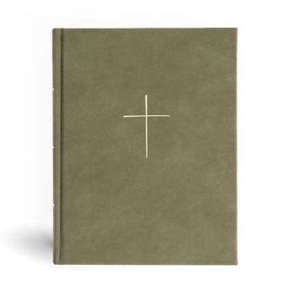 Picture of CSB Illustrator's Notetaking Bible, Large Print Edition, Sage Suedesoft Leathertouch Over Board