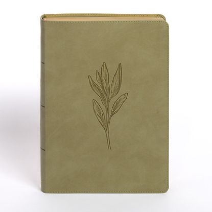 Picture of NASB Super Giant Print Reference Bible, Sage Suedesoft Leathertouch
