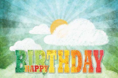 Picture of Celebrate Wonder® Happy Birthday Postcard (Pkg of 25)