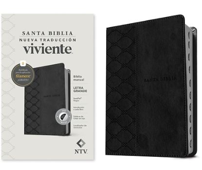 Picture of Biblia Manual Ntv, Letra Grande Con Filament (Sentipiel, Negro, Índice, Letra Roja)