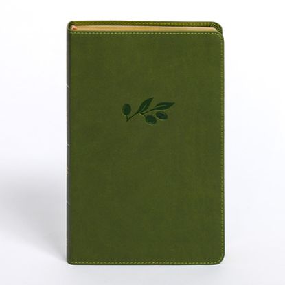 Picture of CSB Personal Size Giant Print Bible, Olive Leathertouch