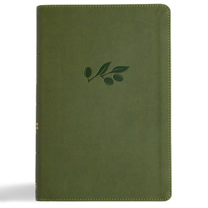 Picture of CSB Giant Print Reference Bible, Digital Study Edition, Olive Leathertouch