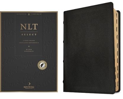 Picture of NLT Select Large Print Thinline Reference Bible, Filament Enabled (Goatskin Leather, Black, Indexed, Red Letter)