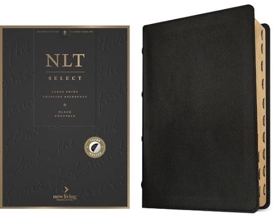 Picture of NLT Select Large Print Thinline Reference Bible, Filament Enabled (Goatskin Leather, Black, Indexed, Red Letter)