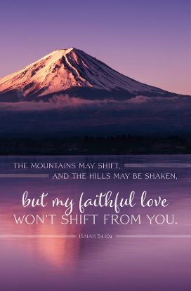 Picture of The Mountains May Shift Regular Size Bulletin