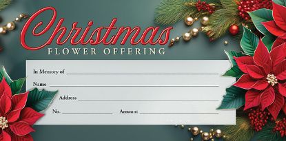 Picture of Christmas Flower Off Envelope