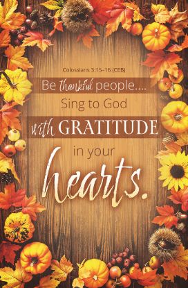 Picture of Gratitude in Your Heart Thanksgiving Bulletin