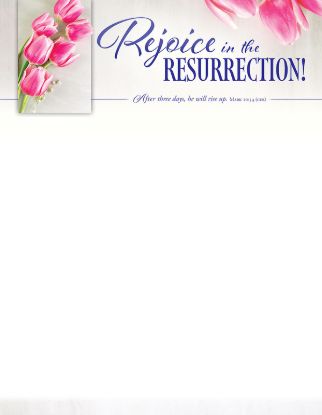 Picture of Easter Rejoice in the Resurrection! Letterhead