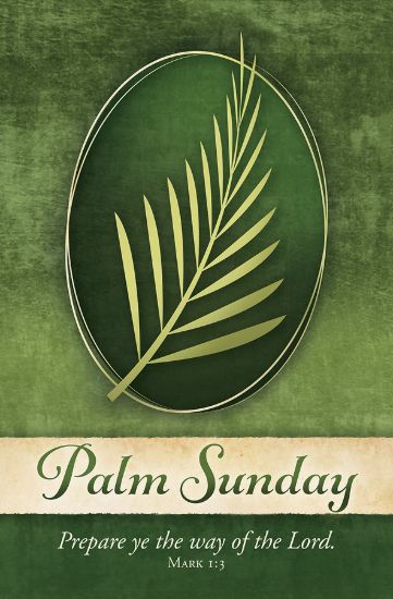 Picture of Palm Sunday Prepare ye Way Lord Bulletin