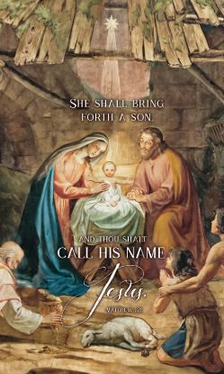 Picture of She Shall Bring Forth A Son Christmas Banner 3 x 5 Fabric