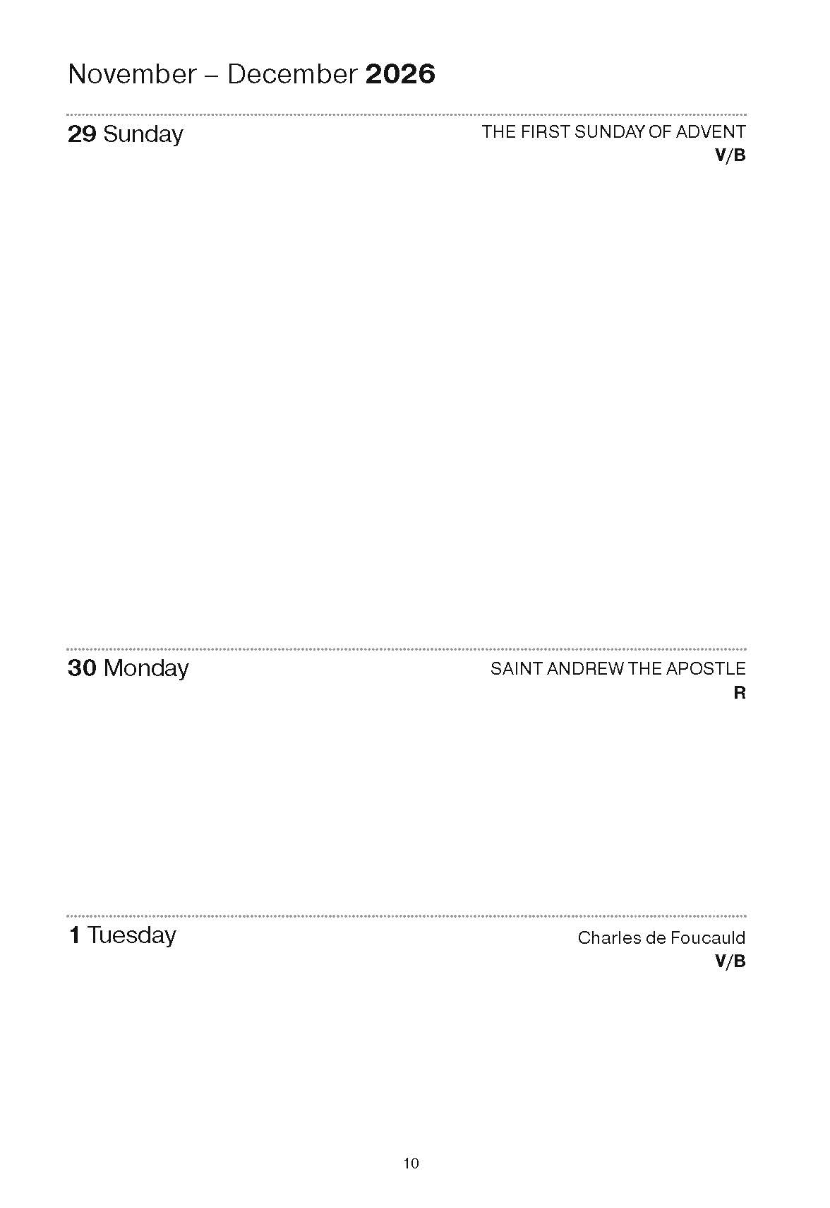 2027 Desk Diary